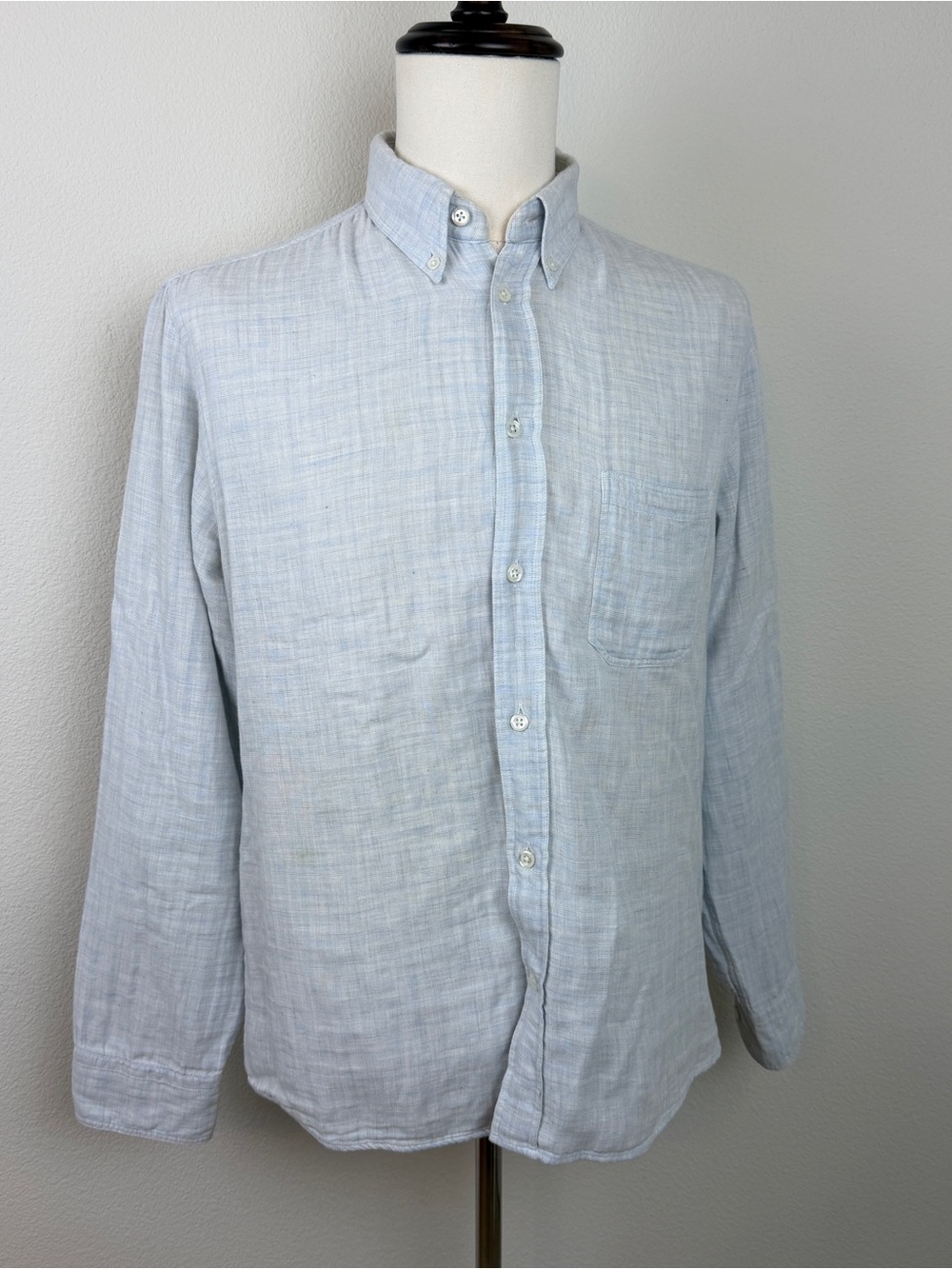 Billy Reid Men’s 100% Cotton long sleeve button down